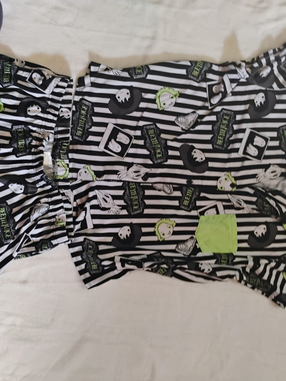 Beetlejuice Striped Women's Pajamas